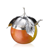 BUCCELLATI - Apple jam jar- STERLING SILVER, MURANO GLASS
